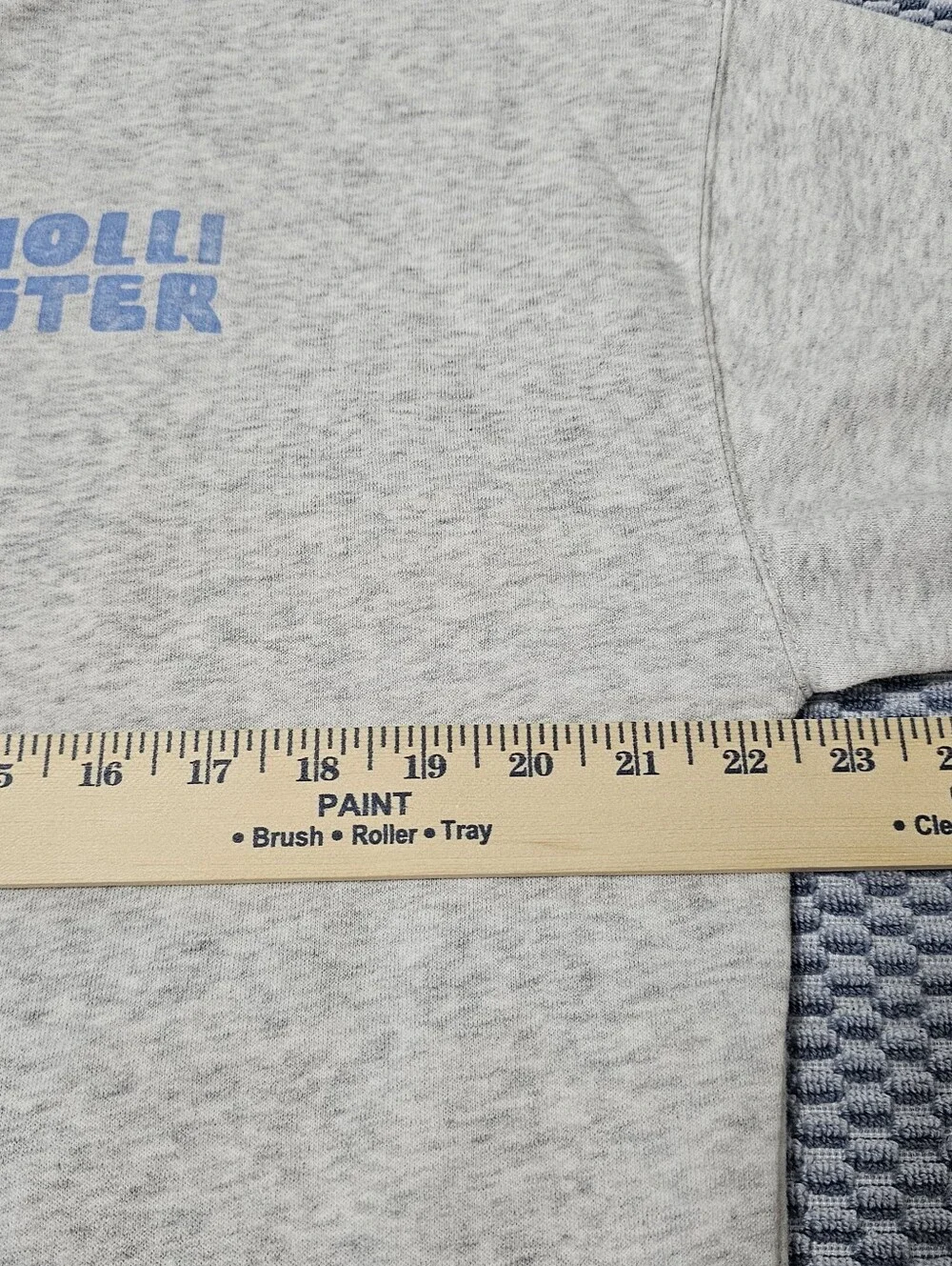 Hollister Light Gray Pullover Hoodie - Men's Sweater